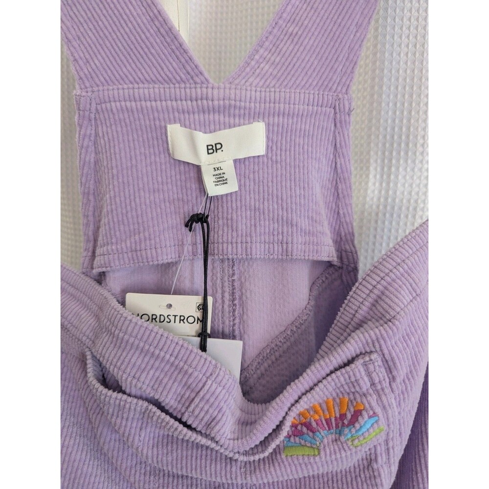 BP Pride Corduroy Short Overalls Carpenter Lavender Purple NWT Queer 3x (J15) - Picture 3 of 7